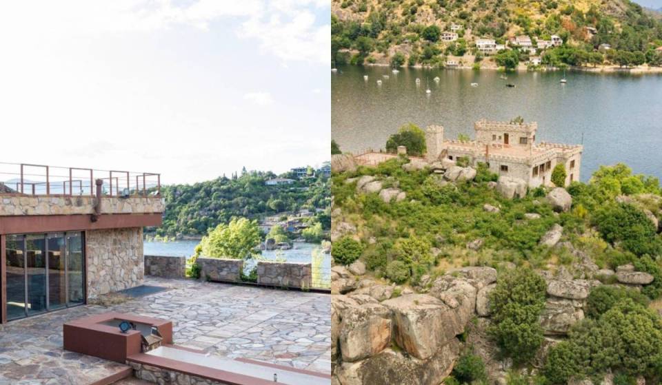 A 80 km de Madrid se vende una isla entera con castillo por 3,25 millones de euros: se llega en barca o en coche cuando baja el agua