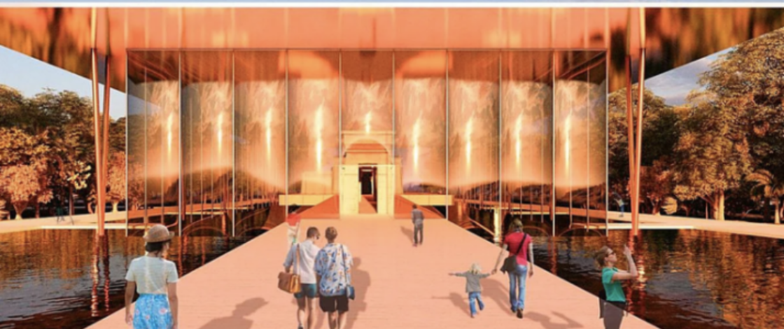 Una «estructura suspendida» acristalada: la propuesta del ganador del concurso de ideas para proteger el templo de Debod
