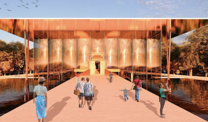Una «estructura suspendida» acristalada: la propuesta del ganador del concurso de ideas para proteger el Templo de Debod