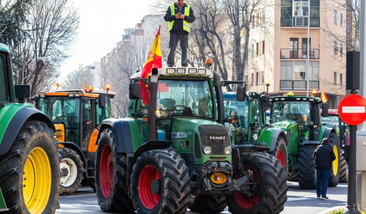 Una gran tractorada recorrerá el centro de Madrid este miércoles: horario, itinerario y posibles afecciones al tráfico