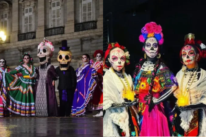 Este domingo, Madrid se llena de catrinas gigantes: horario y recorrido del desfile gratis que termina con una fiesta en la Plaza Mayor