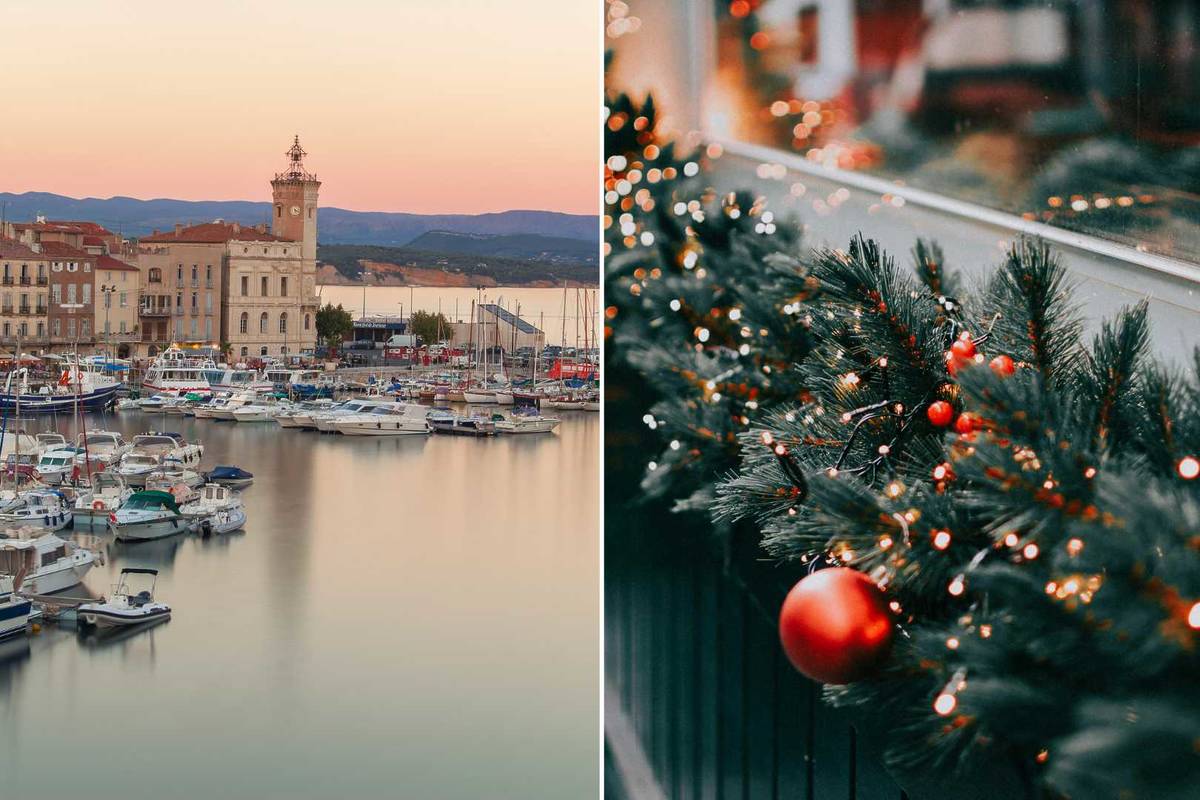 Illuminations de Noël à La Ciotat, près de Marseille