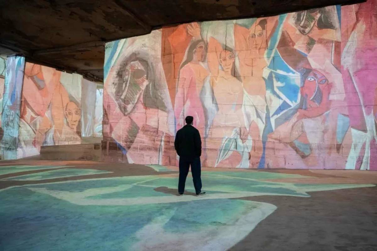 Exposition immersive Picasso aux Carrières des Lumières près de Marseille