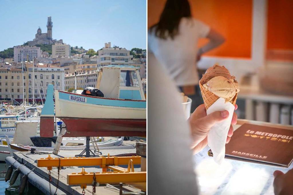 Le Métropole organic ice cream in Marseille