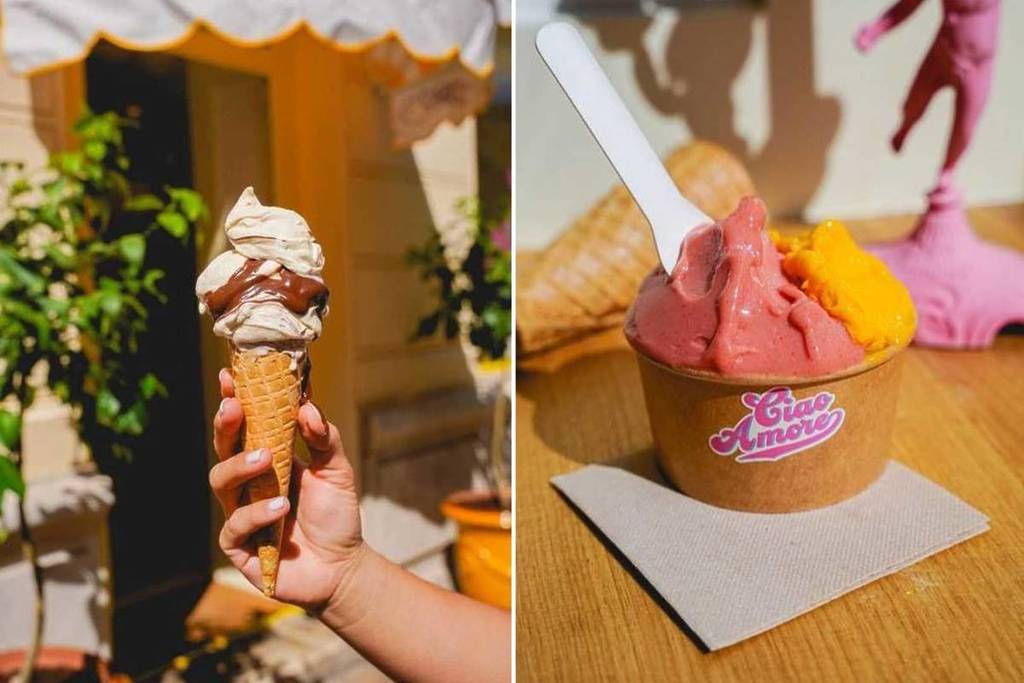 Glacier artisanal Ciao amore au Vieux-Port de Marseille