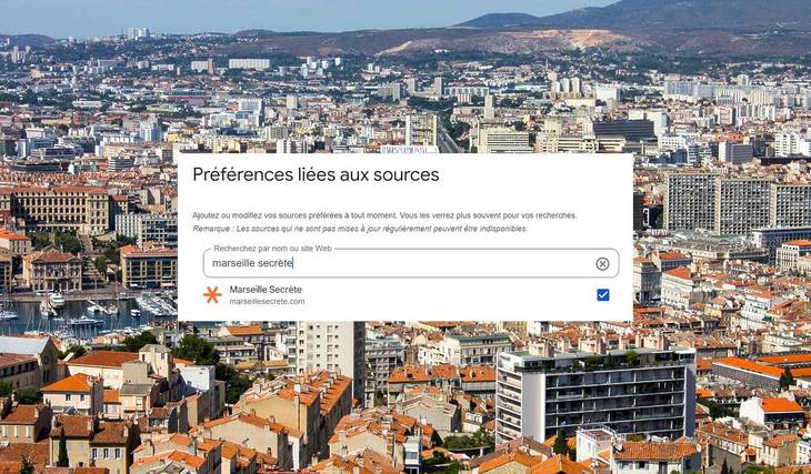 Ne manquez plus rien de l’actu et des bons plans marseillais en ajoutant Marseille Secrète à vos favoris Google