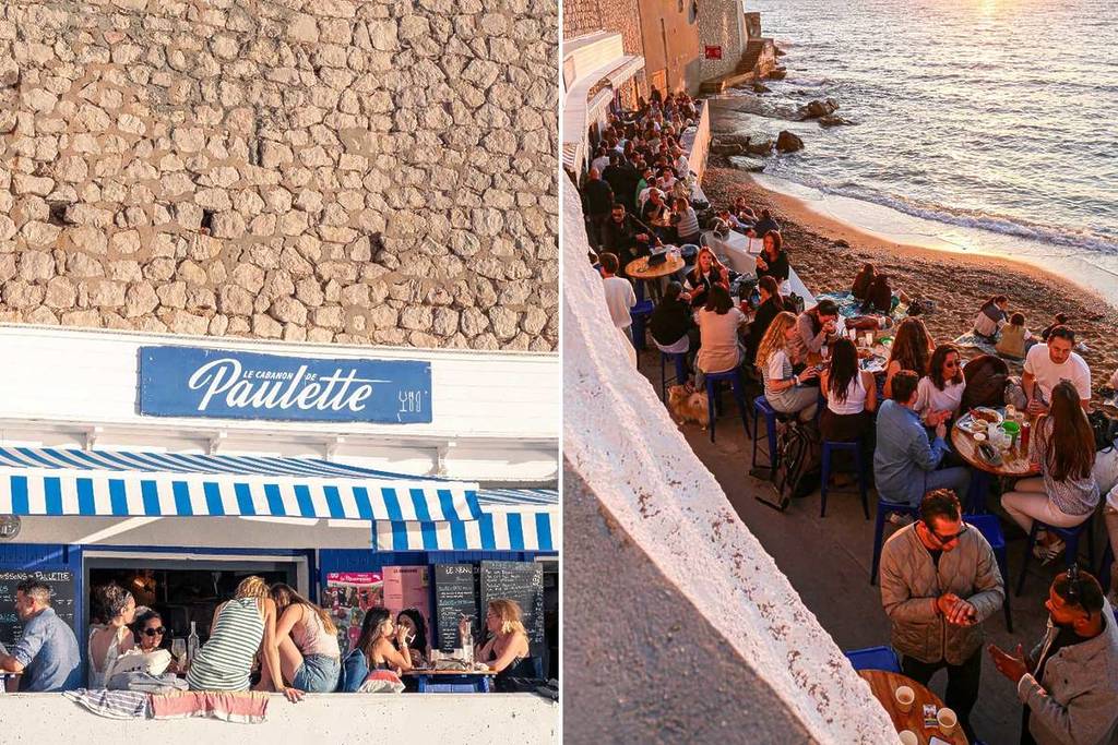 The terrace at Cabanon de Paulette in Marseille