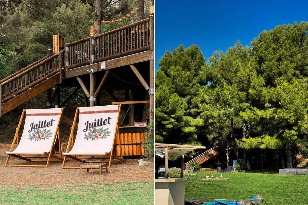 Terrasse du Bar dans les Arbres à Aubagne
