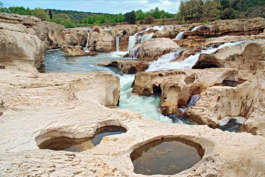 Sautadet Waterfalls near the village of La Roque-sur-Cèze
