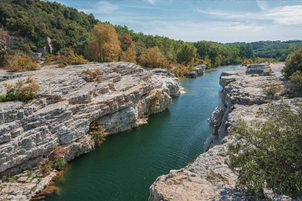 The Sautadet River and Waterfalls near the village of La Roque-sur-Cèze