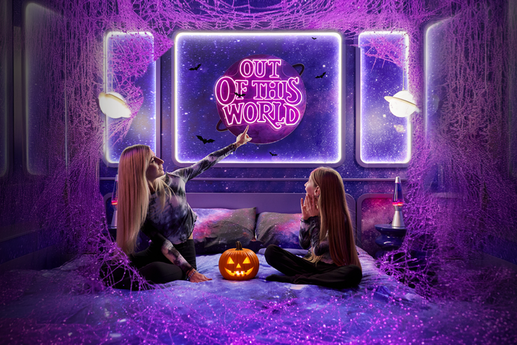 búsqueda del tesoro de los soñadores del espacio en halloween