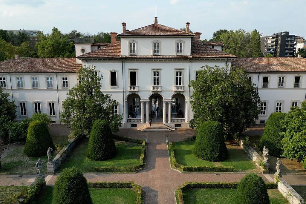 Villa Clerici in Mailand mit terrassierten Gärten