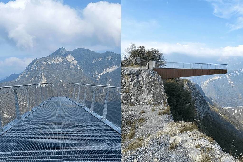 A un’ora da Milano puoi camminare nel vuoto a 250 metri d’altezza gratis: la passerella trasparente che sfida le vertigini