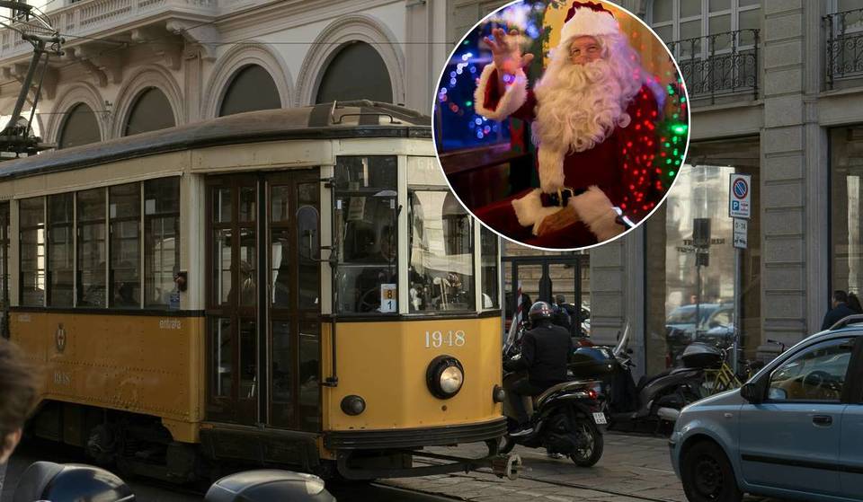 Il Tram di Natale che percorre il centro di Milano: sopra ci saranno Babbo Natale, musica e gadget gratis