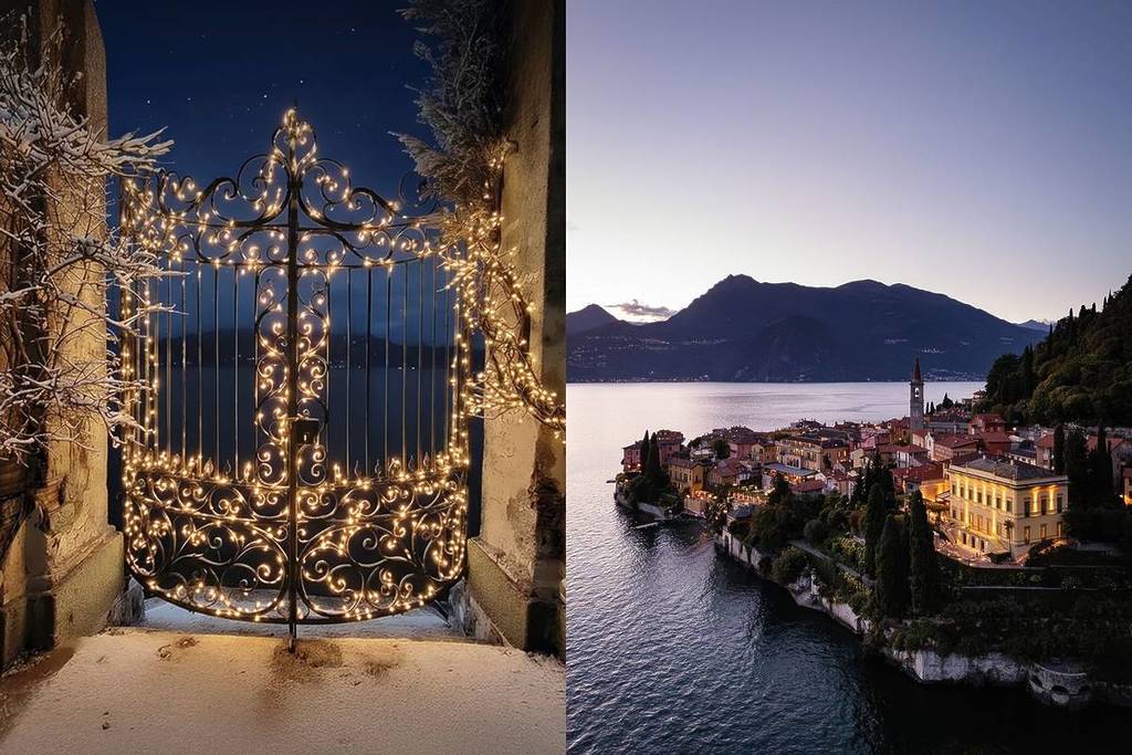 Christmas light garden just over an hour from Milan