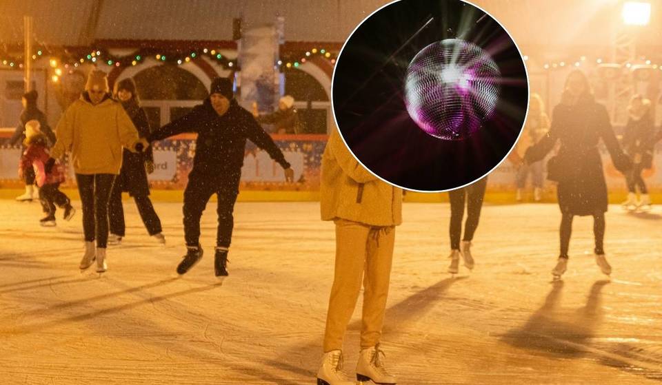 In Mailand gibt es die einzige Eislaufbahn der 80er Jahre: Die Eintrittskarten kosten nur 10 € und man kann bis 1 Uhr nachts zu Musik Schlittschuh laufen