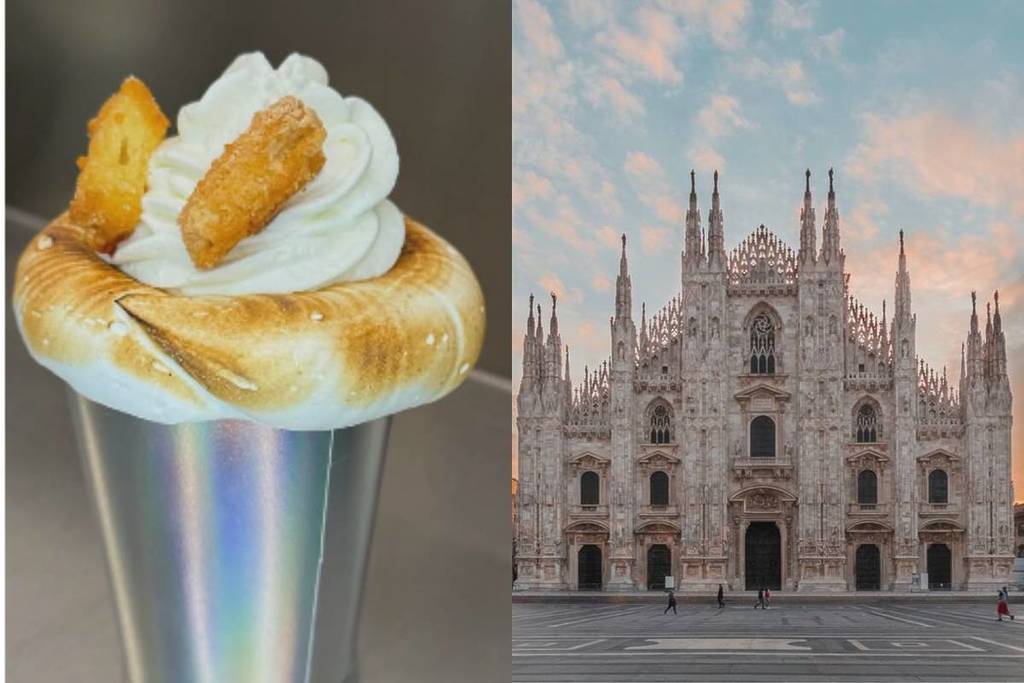 Milan's viral chocolate with a marshmallow cream rim