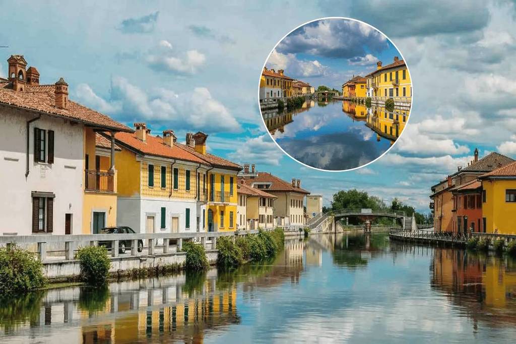 A soli 15 km da Milano c’è la “Piccola Venezia” lombarda: il borgo incantato tra ponti in pietra e ville storiche