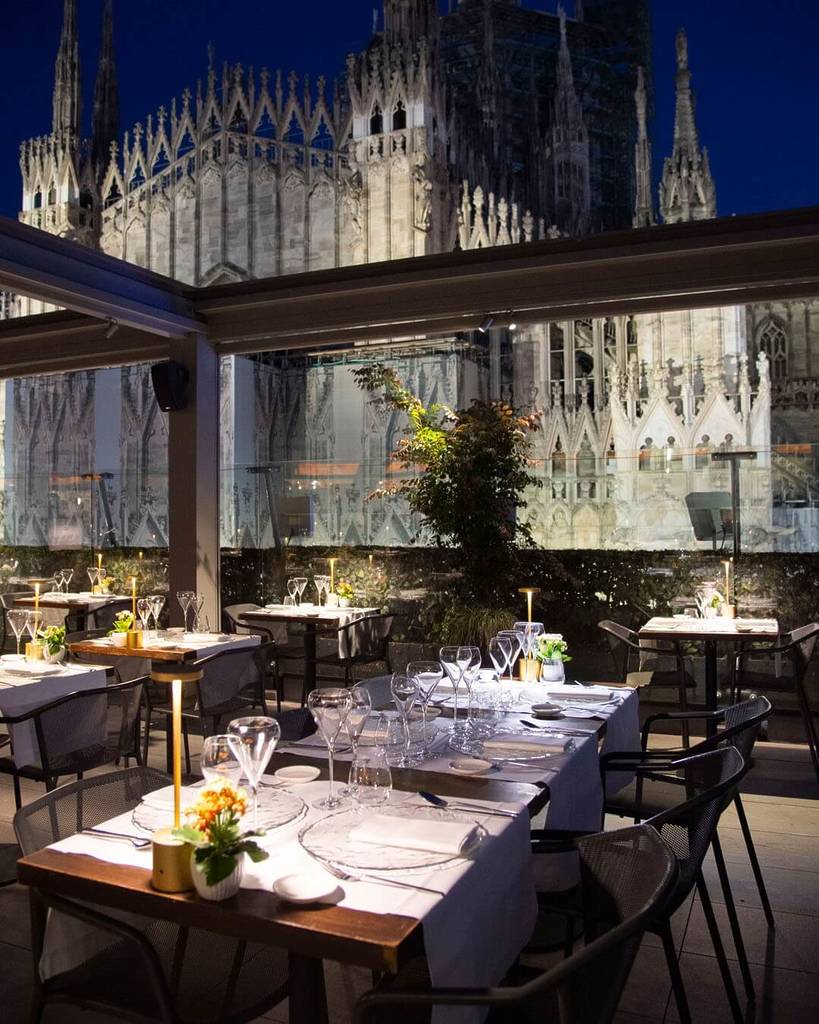 Vue sur le Duomo depuis le restaurant