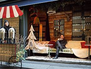 Kostenloser Glühwein und Bombardino bis zum 22. Februar: die versteckte Berghütte nur wenige Schritte vom Mailänder Dom entfernt.