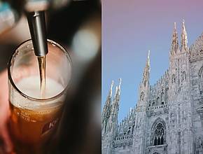 Vergiss die klassischen Pop-up-Stores: Das hier ist das Nationalhaus, das dem Bier gewidmet ist und wo alle hingehen, um die Athleten zu feiern.