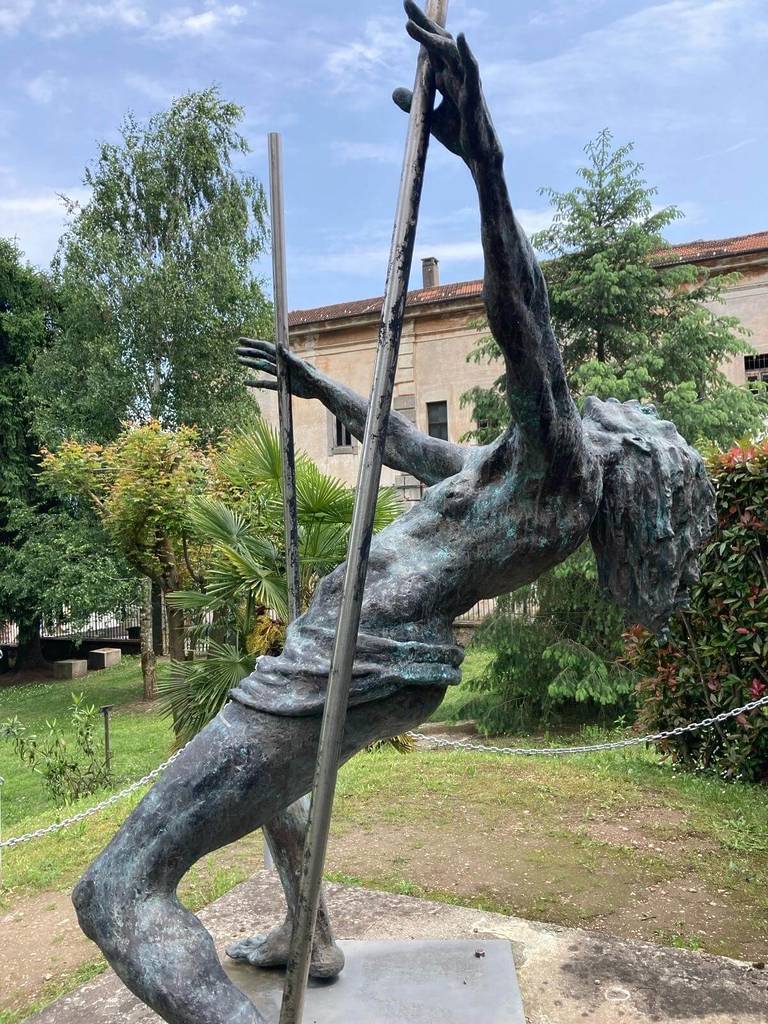 A man prostrated by suffering and pain, Marco Mantovani