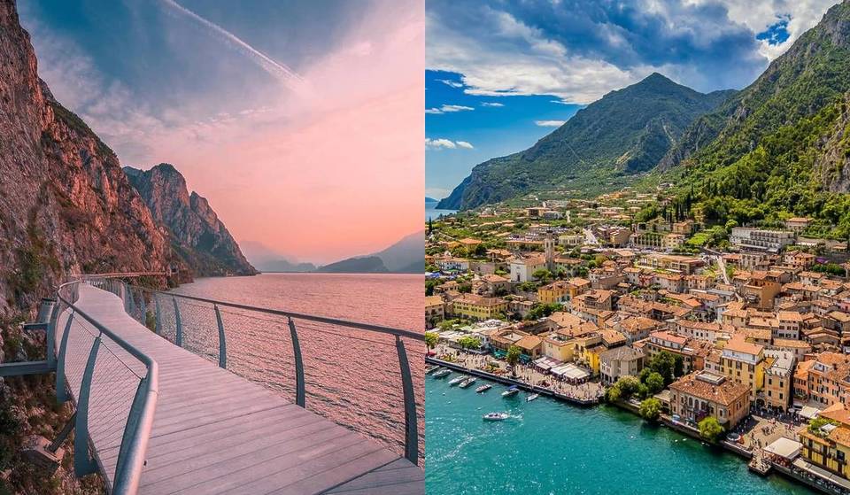 La passeggiata a sbalzo più bella d’Europa si trova a poco più di 2 ore da Milano: 2,5 km di percorso panoramico lungo il lago