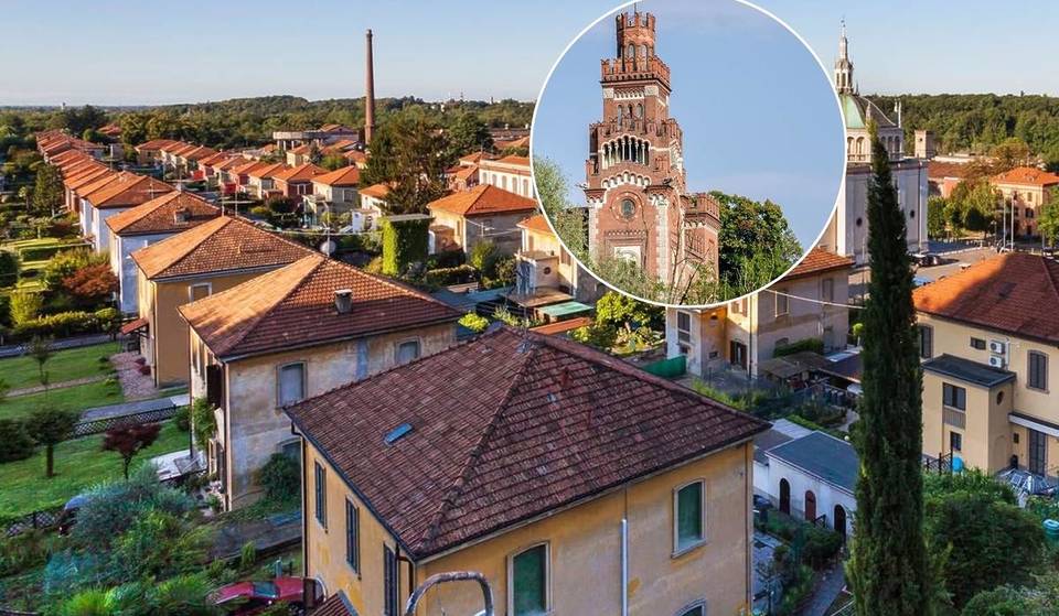 À moins d&rsquo;une heure de Milan : le village classé au patrimoine de l&rsquo;UNESCO avec ses petites maisons mitoyennes toutes identiques et un château qui n&rsquo;a jamais eu de roi