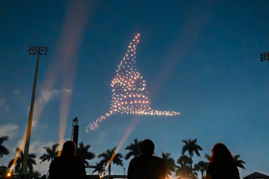 Drones drawing Harry Potter’s magic hat