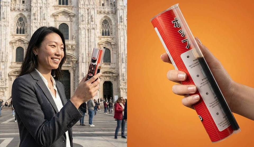 You eat it like a Popsicle, but inside there’s salmon: a restaurant serving sushi in a tube has opened in Milan and is already going viral