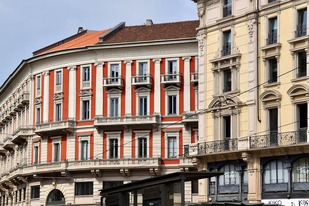 A photo of historic homes in Milan