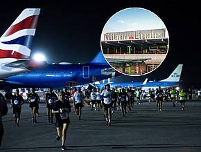 Man geht durch das Gate, ohne an Bord zu gehen: der 10-km-Lauf zwischen Boeing 737 und Airbus A350 am Flughafen Mailand-Linate