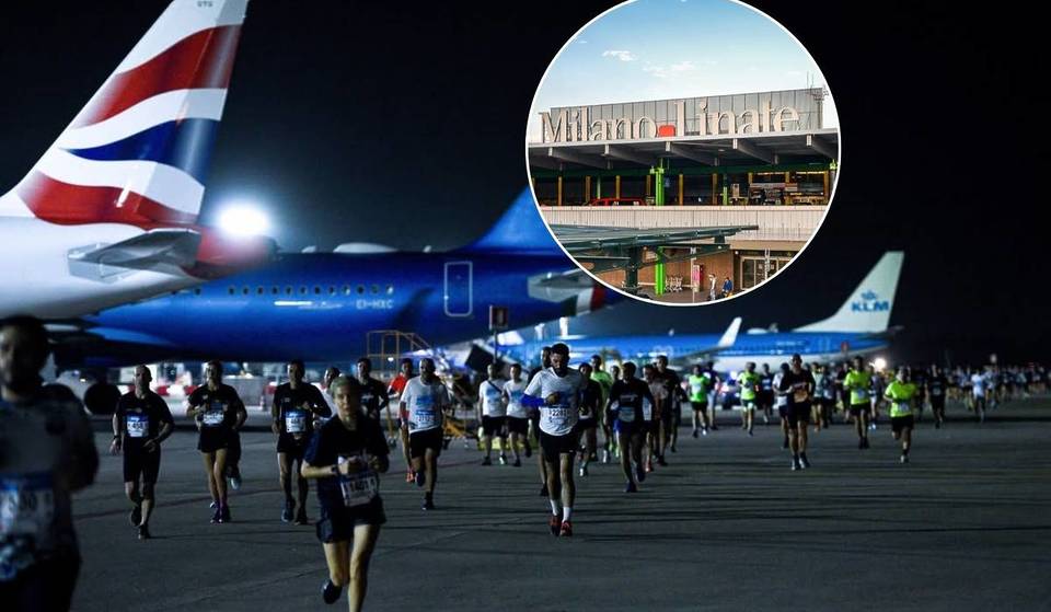 Man geht durch das Gate, ohne an Bord zu gehen: der 10-km-Lauf zwischen Boeing 737 und Airbus A350 am Flughafen Mailand-Linate
