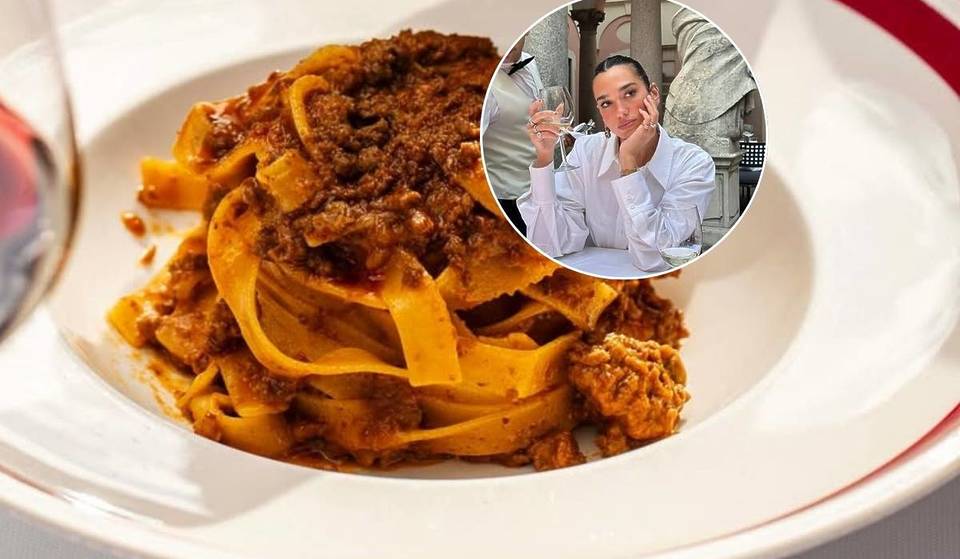Dua Lipa verrät ihr Lieblingsrestaurant in Mailand: Die vom Popstar am meisten geliebten Tagliatelle al ragù gibt es im Innenhof eines Palazzos aus dem 16. Jahrhundert