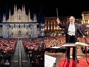 Die Piazza Duomo verwandelt sich in eine Bühne unter freiem Himmel für 5.000 Zuschauer: Das mit Spannung erwartete kostenlose Konzert in Mailand kehrt zurück