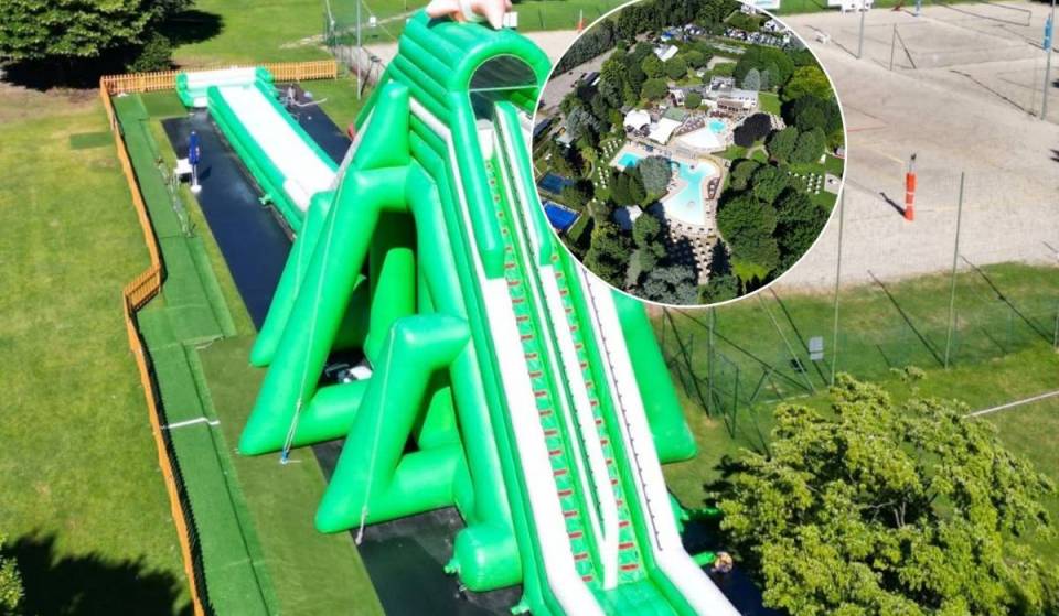 A soli 30 minuti da Milano: l’oasi di 50.000 mq che ospita lo scivolo gonfiabile ad acqua più alto della Lombardia