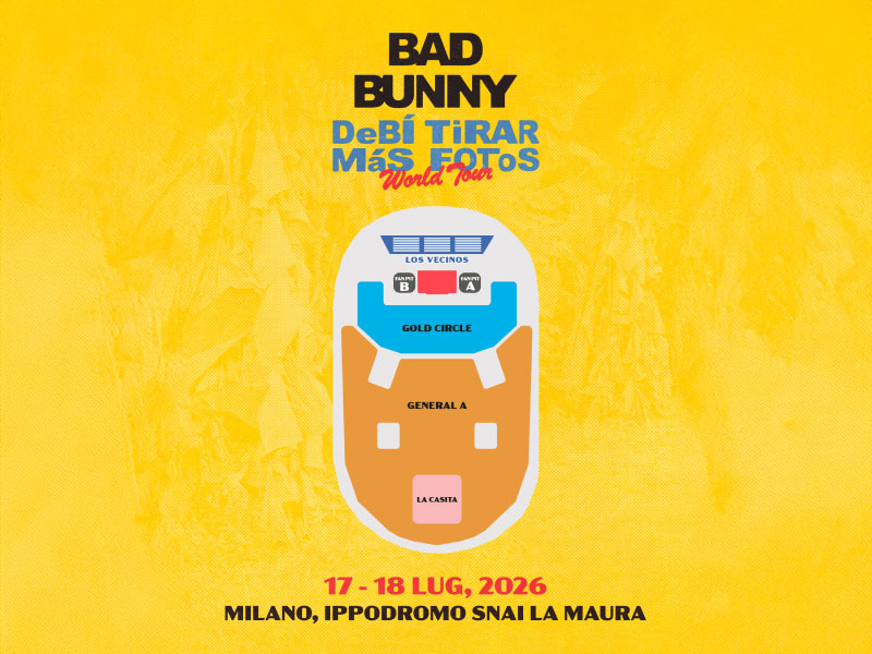 Official Map: Bad Bunny at Ippodromo la Maura