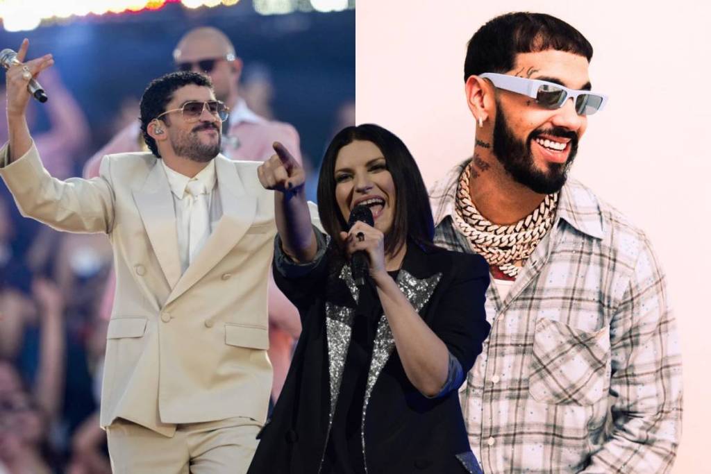 Bad Bunny, Laura Pausini und Anuel AA
