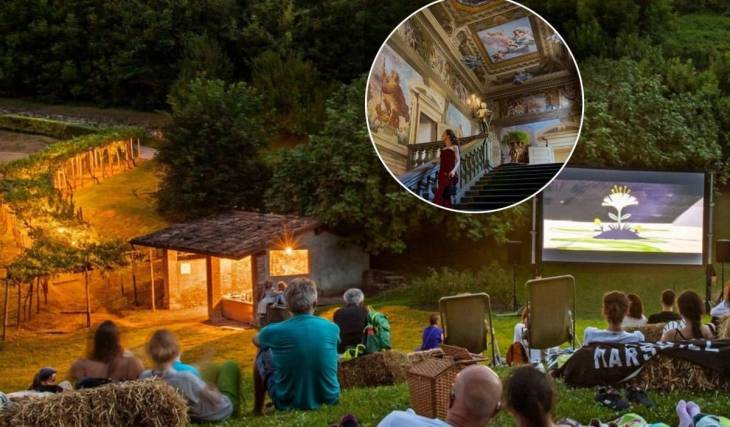 A un’ora da Milano: il cinema sotto le stelle che prende vita nel giardino privato di una dimora seicentesca tra picnic e opere d’arte