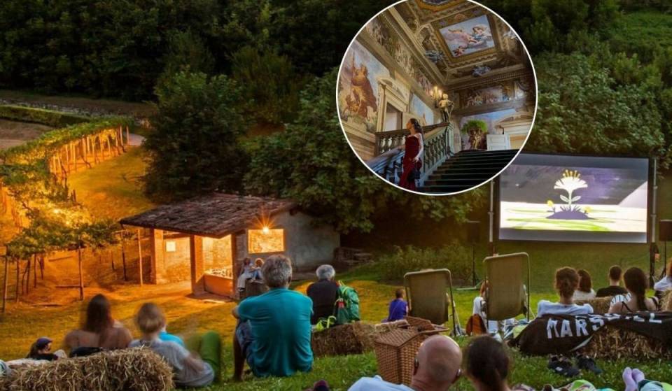 A una hora de Milán: el cine bajo las estrellas que cobra vida en el jardín privado de una mansión del siglo XVII, entre picnics y obras de arte