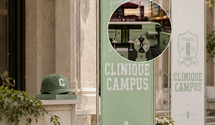 Der kostenlose Clinique-Campus-Bus kommt zur Milano Beauty Week: maßgeschneiderte Beratungen, Kollagencremes und die Chance, jeden Tag bis zu 50 Lippenstifte zu gewinnen