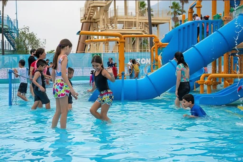 Zona Splash en Parque Fundidora