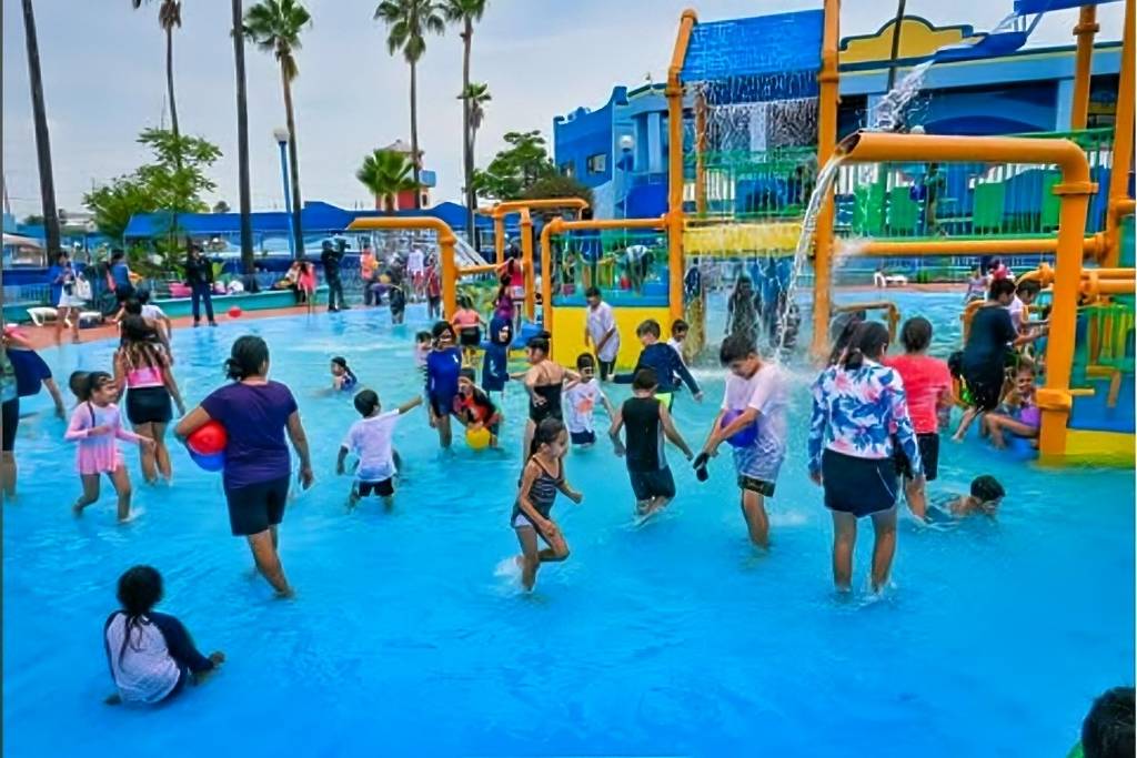 Zona Splash en Parque Fundidora