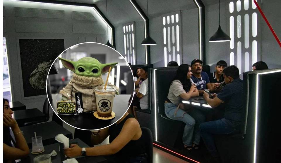 The Star Wars coffee shop in Monterrey that takes you to a galaxy far far away: there&#8217;s Yoda Latte, Jedi pizza, games and more.