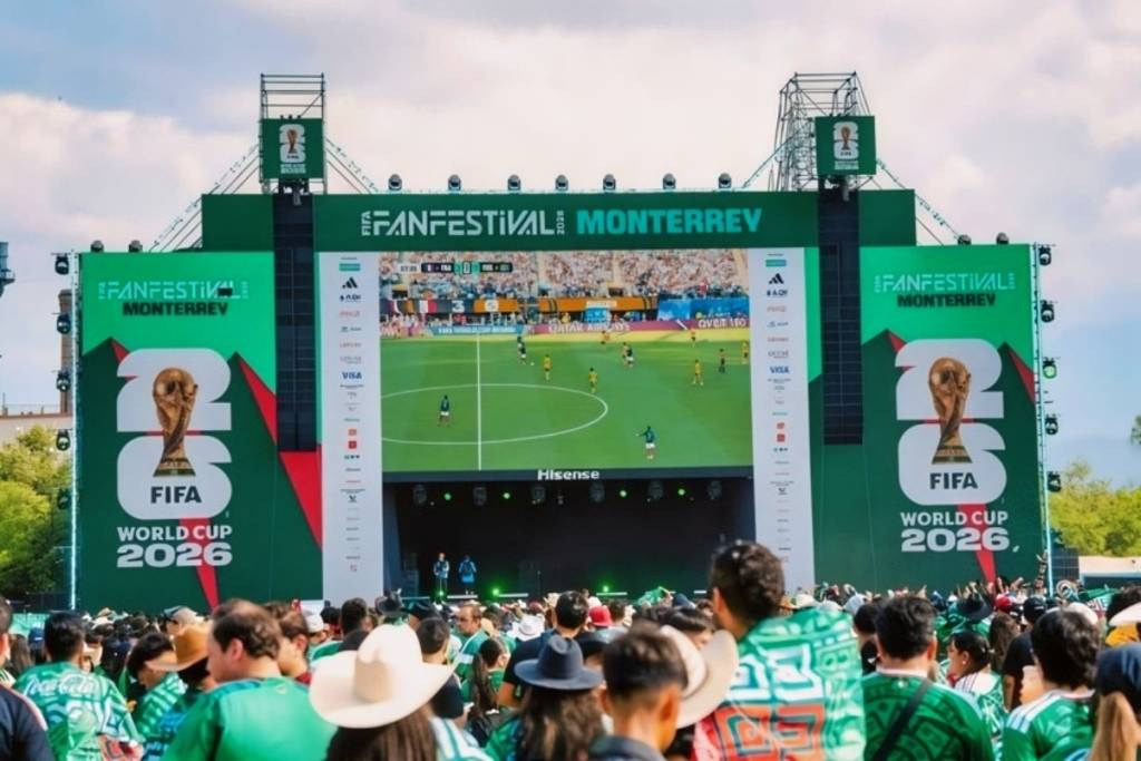 Pantallas extra México vs Inglaterra Monterrey