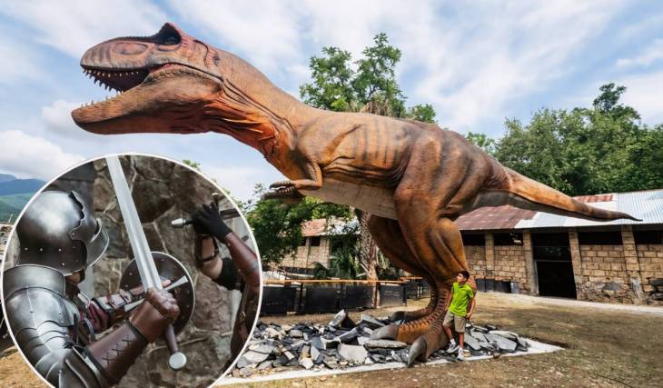 Knights vs. T-Rex! The medieval festival with dinosaurs coming to Santiago, Nuevo León