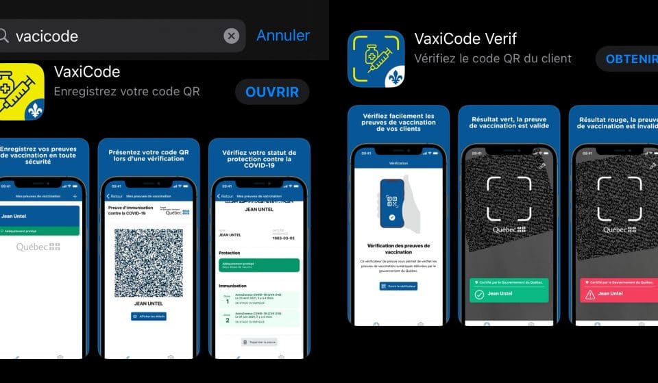 COVID-19 : vous pouvez maintenant télécharger l&rsquo;application du passeport vaccinal