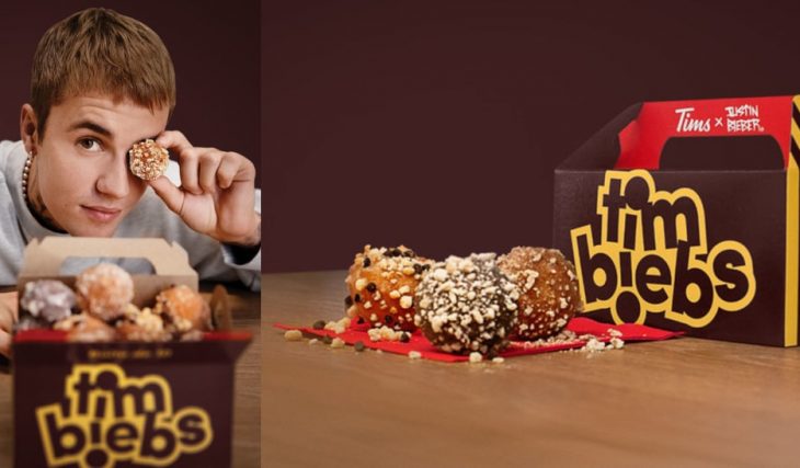 Justin Bieber collabore avec Tim Hortons pour créer trois nouveaux Timbits uniques !