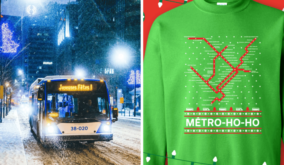 La STM offre une collection de vêtements pour les fêtes et elle est juste parfaite