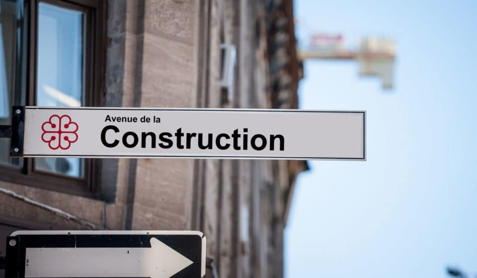 [POISSON D&rsquo;AVRIL] Une rue nommée « Avenue de la Construction » commémore les travaux à Montréal